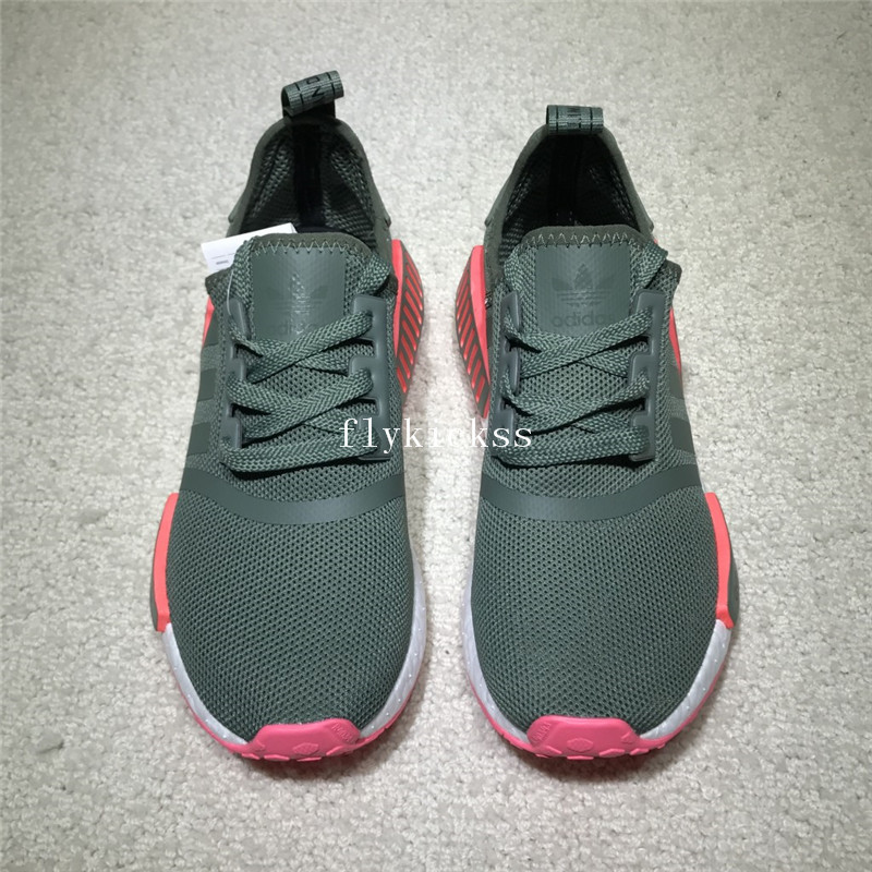 Real Boost Adidas NMD R1 Green